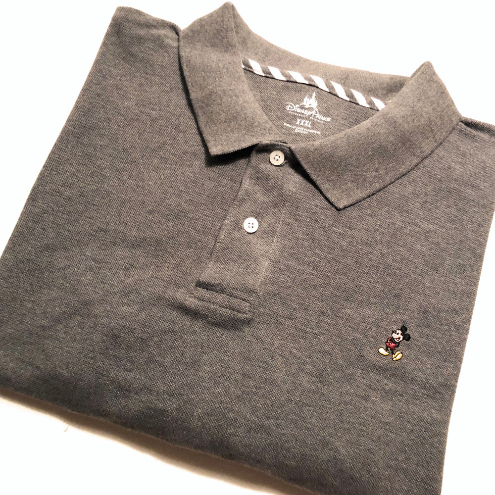 Disney Mens Charcoal Grey Golf Polo Shirt XXXL 3XL